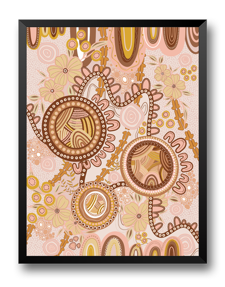 Rebirth Khaki Long Handle Cotton Tote Bag