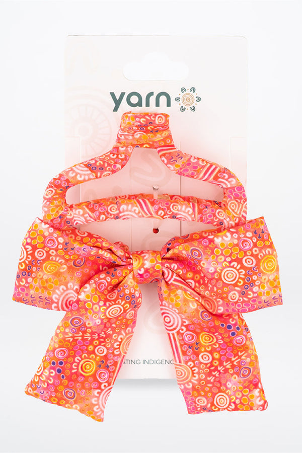 Ngayt Poonan Bow Scrunchie & Curved Claw Clip - FREE GIFT
