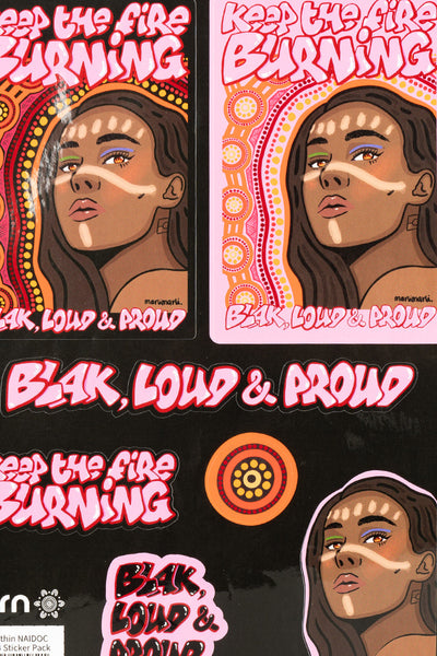 Fire Within NAIDOC 2024 A4 Sticker Pack