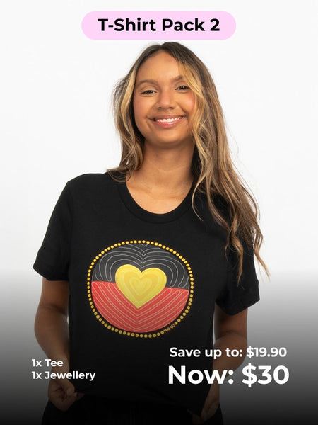 Tee + Jewellery Bundle – $30