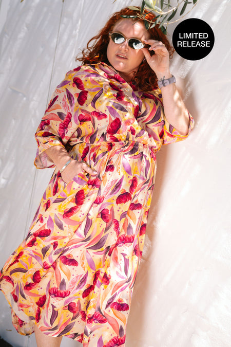 Illuminance 100% Rayon Shirt Dress