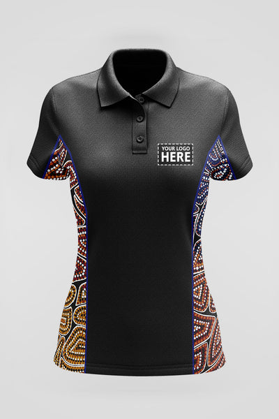 (Custom) Our Many Tribes UPF50+ Bamboo (Simpson) Women's Fitted Polo Shirt