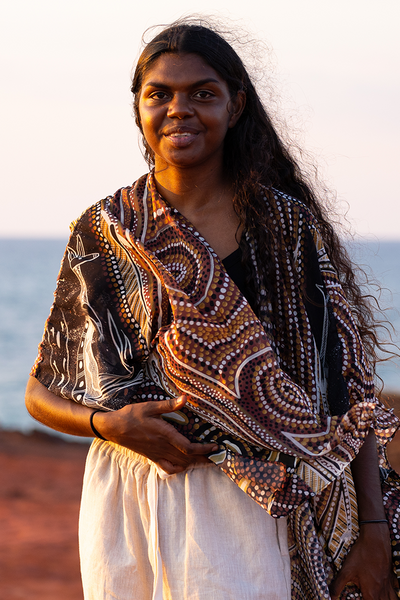 Respecting Our Elders Chiffon Shawl