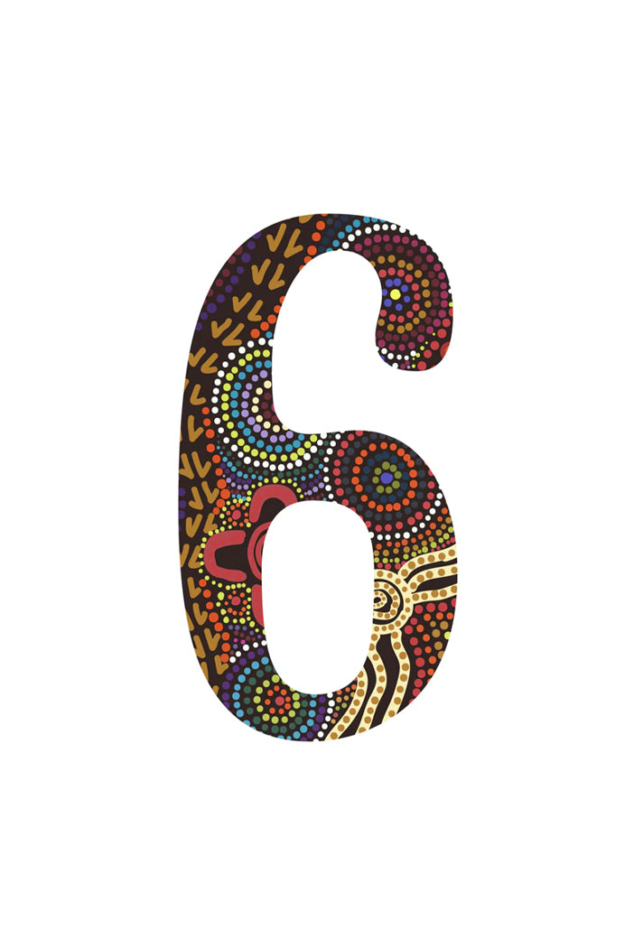Bindigenous 'Numbers & Letters' Bin Sticker - 20x11cm