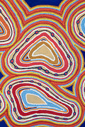 Aboriginal Art Bath Sand Free-Emu Dreaming Beach Towel-Yarn Marketplace