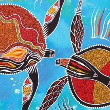 Aboriginal Art Bath Sand Free-Turtles Beach Towel-Yarn Marketplace
