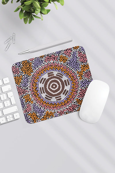 Aboriginal Art Office Supplies Stationery-Pamapardu Mouse Pad-Yarn Marketplace