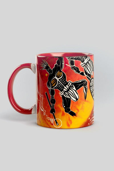 Aboriginal Art Kitchen Warehouse-Backburn Healing Ceramic Coffee Mug-Yarn Marketplace