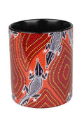 Aboriginal Art Kitchen Warehouse-Croc Story Ceramic Coffee Mug-Yarn Marketplace