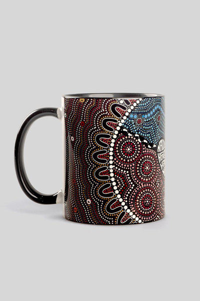 Aboriginal Art Kitchen Warehouse-Heal Our Nura Ceramic Coffee Mug-Yarn Marketplace
