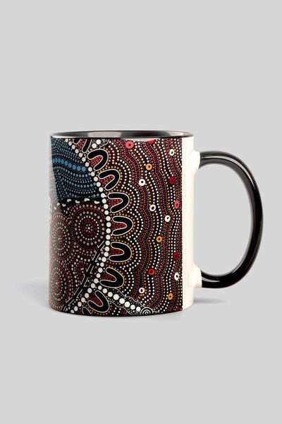 Aboriginal Art Kitchen Warehouse-Heal Our Nura Ceramic Coffee Mug-Yarn Marketplace