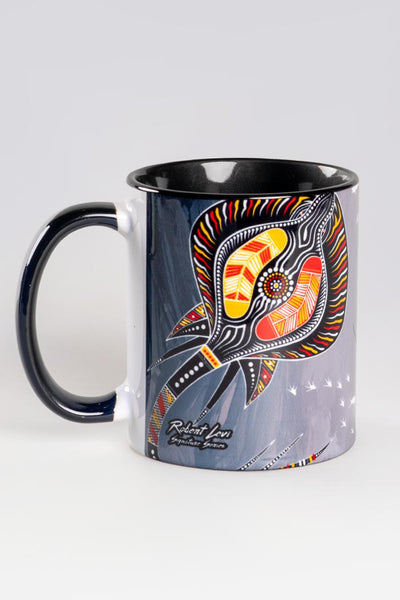 Aboriginal Art Coffee Mug Cup Ceramic Kitchen - SF | Yarn Marketplace