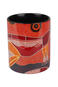 Aboriginal Art Kitchen Warehouse-David Hudson Ceramic Coffee Mug Collection (2 Pack)-Yarn Marketplace