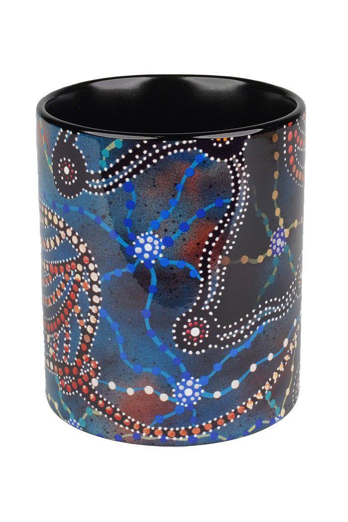Aboriginal Art Kitchen Warehouse-Shara Delaney Ceramic Coffee Mug Collection (6 Pack)-Yarn Marketplace