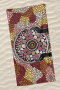 Aboriginal Art Bath Sand Free-Rise Together NAIDOC WEEK 2022 Beach Towel-Yarn Marketplace