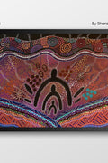 Aboriginal Art Scarves-Leaders Rectangle Chiffon Scarf-Yarn Marketplace