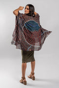 Aboriginal Art Designer Australia-Heal Our Nura Chiffon Shawl-Yarn Marketplace