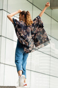 Aboriginal Art Designer Australia-Our Beautiful Country Chiffon Shawl-Yarn Marketplace