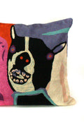 Aboriginal Art Home Decor-Barnes Wool Cushion Cover (Dog) 40x40 cm-Yarn Marketplace