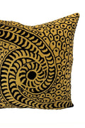 Aboriginal Art Home Decor-Burke Wool Cushion Cover (Swirl) 40x40 cm-Yarn Marketplace