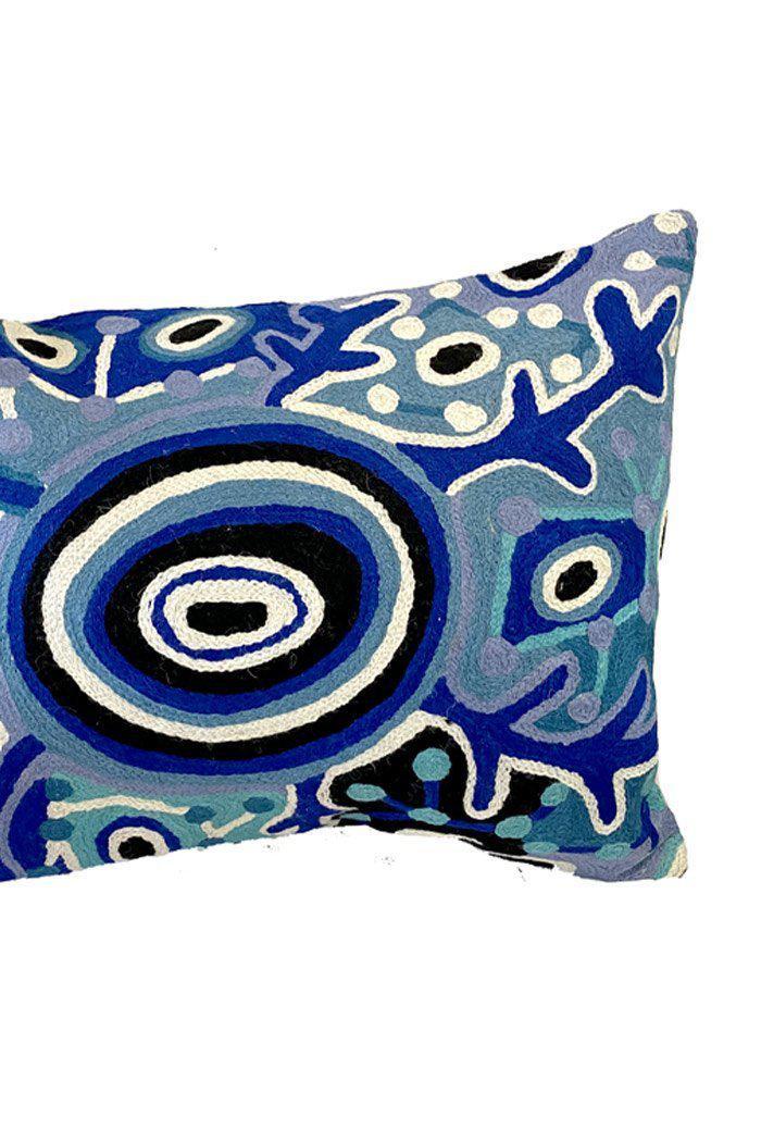 Aboriginal Art Home Decor-Hudson Wool Cushion Cover 30x40 cm-Yarn Marketplace