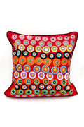 Aboriginal Art Home Decor-Kulyuru Cotton Cushion Cover 51x51 cm-Yarn Marketplace