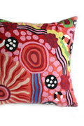 Aboriginal Art Home Decor-Marks Wool Cushion Cover (Pink) 51x51 cm-Yarn Marketplace