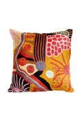 Aboriginal Art Home Decor-Marks Wool Cushion Cover (Yellow) 51x51 cm-Yarn Marketplace