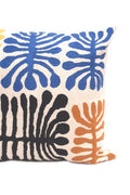 Aboriginal Art Home Decor-Napurrula Wool Cushion Cover (Blue) 40x40 cm-Yarn Marketplace