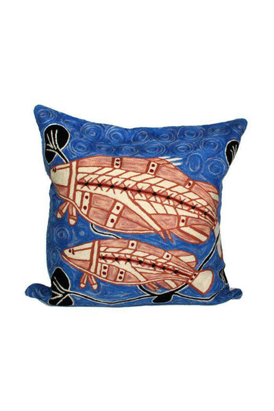 Aboriginal Art Home Decor-Nagurrgurrba Wool Cushion Cover 51x51 cm-Yarn Marketplace