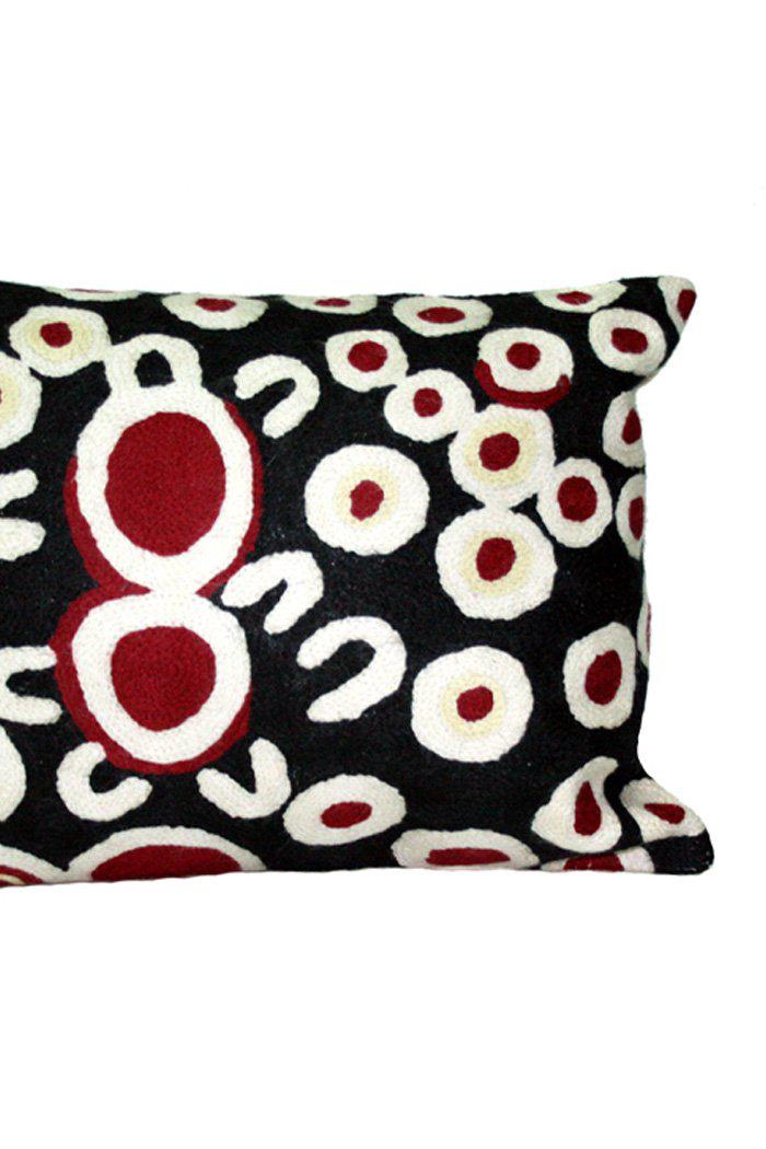 Aboriginal Art Home Decor-Sampson Wool Cushion Cover 30x40 cm-Yarn Marketplace