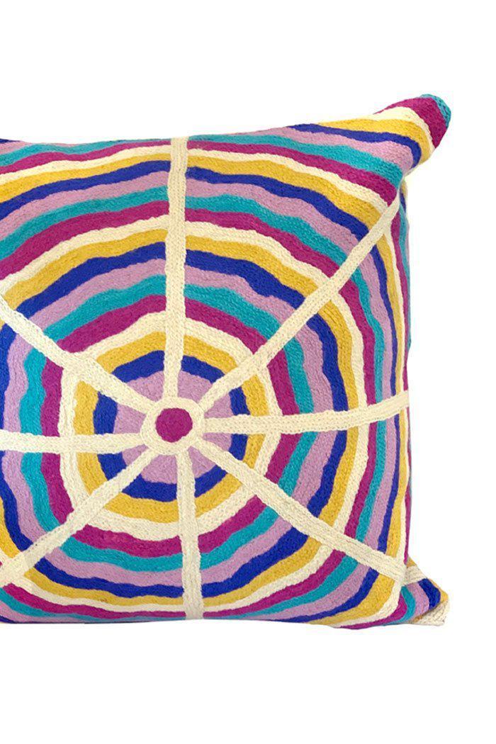 Aboriginal Art Home Decor-Sampson Wool Cushion Cover 40x40 cm-Yarn Marketplace