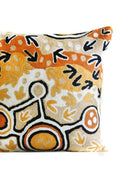 Aboriginal Art Home Decor-Singleton Wool Cushion Cover 40x40 cm-Yarn Marketplace