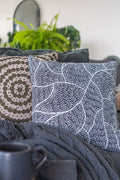 Aboriginal Art Home Decor-Vaughan Springs Dreaming Linen/Cotton Cushion Cover 40x40 cm-Yarn Marketplace