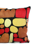 Aboriginal Art Home Decor-Zimran Wool Cushion Cover 40x40 cm-Yarn Marketplace