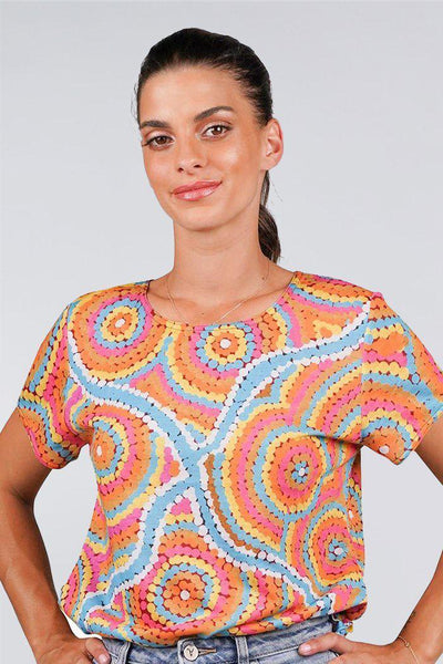 Aboriginal Art Clothing-Nguru Yurntuma-wana Women's Fashion Top-Yarn Marketplace