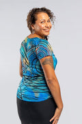 Aboriginal Art Clothing-Yalingbila Balgany Women's Fashion Top-Yarn Marketplace