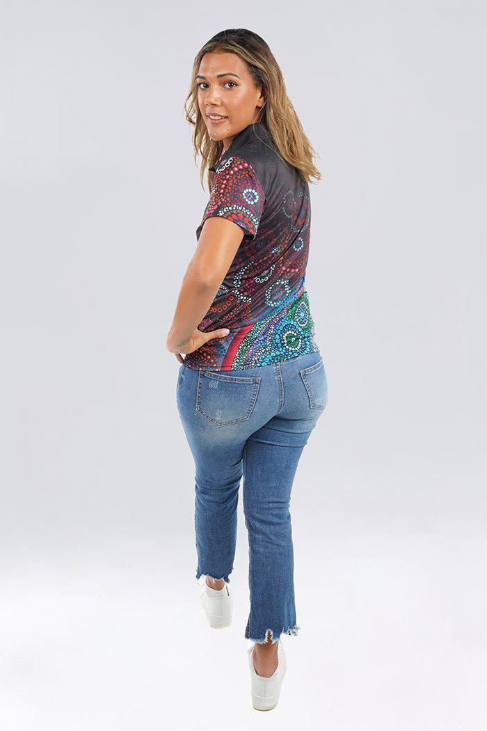 Salt Meets Earth Women's Fitted Polo and Mug Bundle