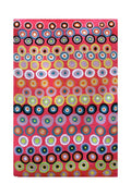 Aboriginal Art Au Online-Kulyuru Wool Floor Rug Pink 2x3ft (61x91cm)-Yarn Marketplace