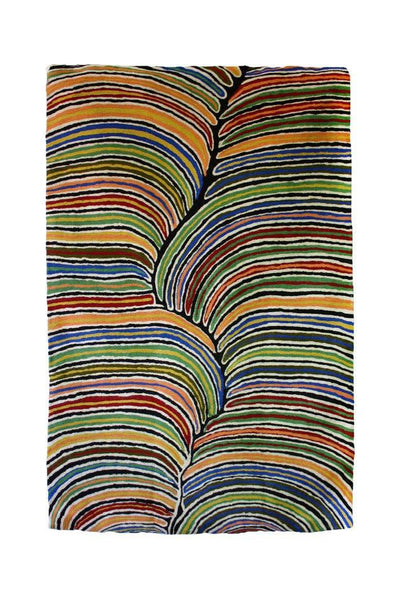 Aboriginal Art Au Online-Lewis Wool Floor Rug 2x3ft (61x91cm)-Yarn Marketplace