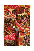 Aboriginal Art Au Online-Marks Wool Floor Rug 2x3ft (61x91cm)-Yarn Marketplace