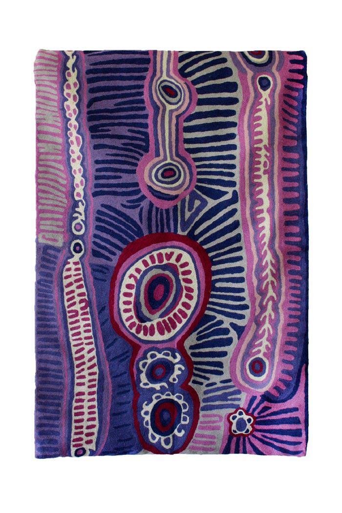 Aboriginal Art Au Online-Morris Wool Floor Rug 4x6ft (122x183cm)-Yarn Marketplace