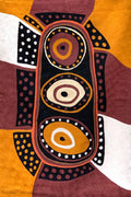Aboriginal Art Au Online-Puruntatameri Wool Floor Rug Brown 2x3ft (61x91cm)-Yarn Marketplace