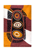 Aboriginal Art Au Online-Puruntatameri Wool Floor Rug Brown 2x3ft (61x91cm)-Yarn Marketplace