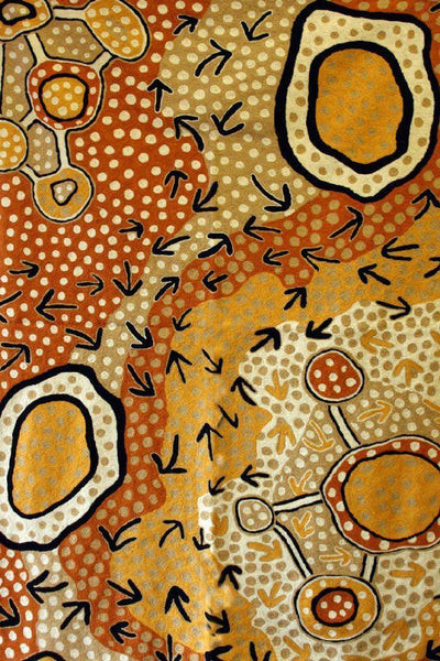 Aboriginal Art Au Online-Singleton Wool Floor Rug 4x6ft (122x183cm)-Yarn Marketplace