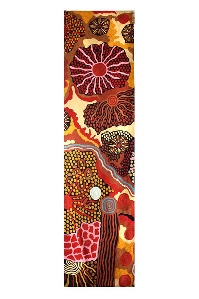 Aboriginal Art Au Online-Travelling Through Country Wool Floor Runner Rug 76x304cm-Yarn Marketplace