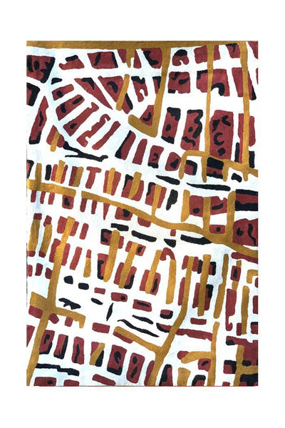 Aboriginal Art Au Online-Tipuamuntumirri Wool Floor Rug 2x3ft (61x91cm)-Yarn Marketplace