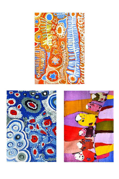 Aboriginal Art Kitchen Warehouse-Adamson, Morris and Barnes Cotton Tea Towel 3 Pack-Yarn Marketplace