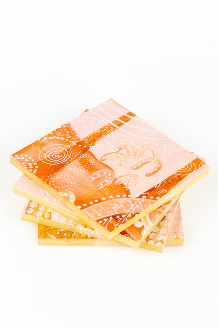 Dreamy Daze Bamboo Coaster Set (4 Pack)