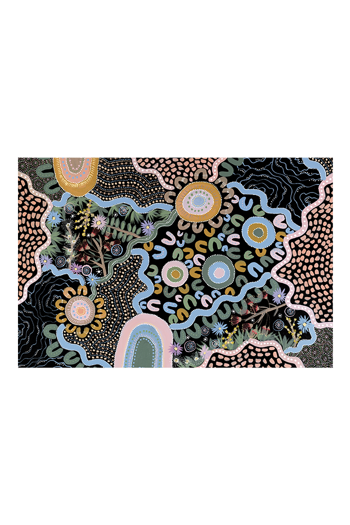 Caitlyn Davies-Plummer's Two Worlds 1000 Piece Indigenous Artwork Puzzle